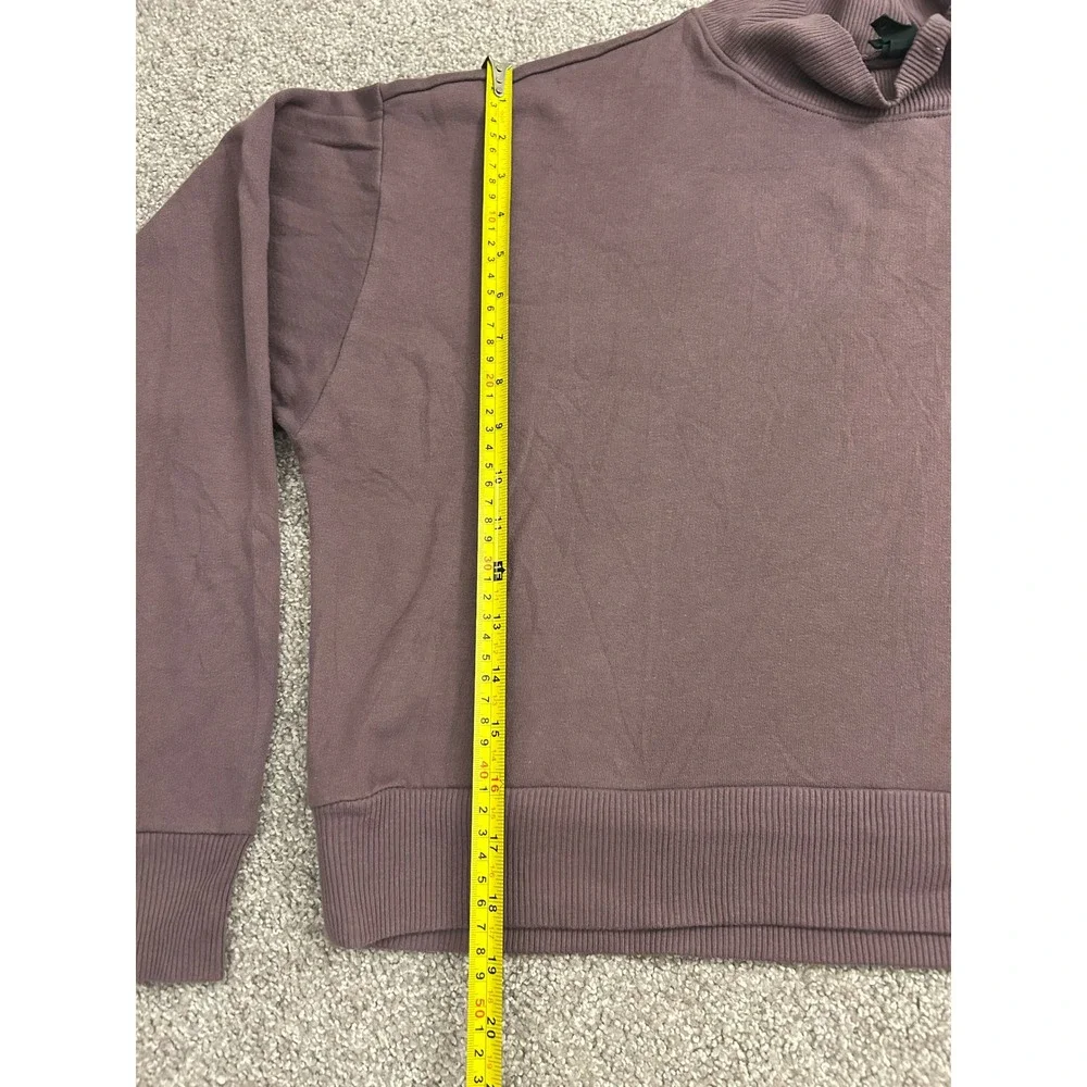 Wild Fable Mock Neck Sweatshirt Womens XL Mauve Excellent Cropped Fleece Top - Picture 9 of 12